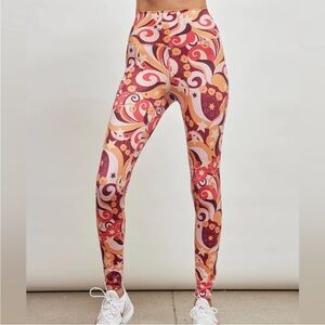 beach riot starlight swirl leggings tights women’s‎ pink stars orange